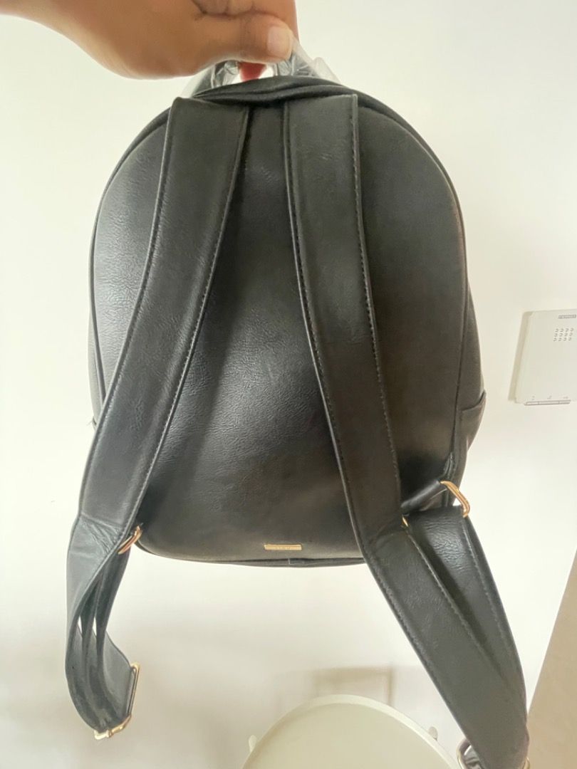 Aldo black leather backpack cheap