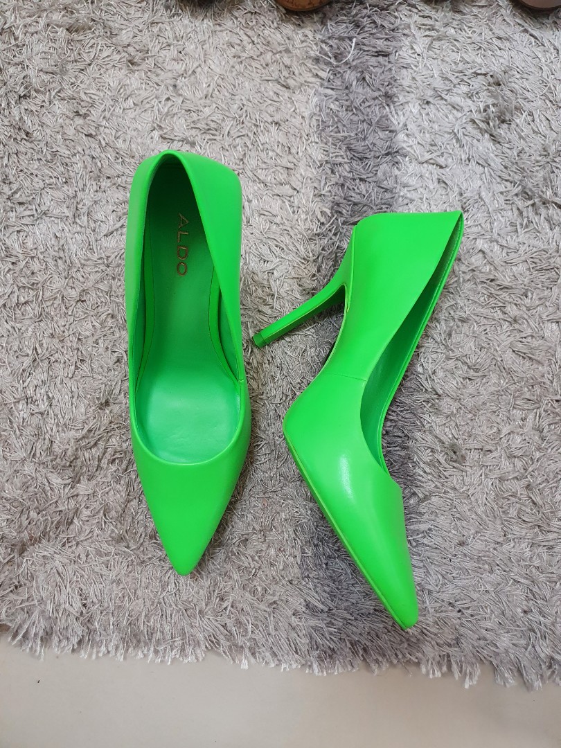Aldo neon outlet green heels