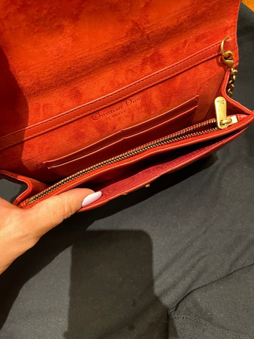 Almost new dior wallet on chain Luxury Bags Wallets on Carousell