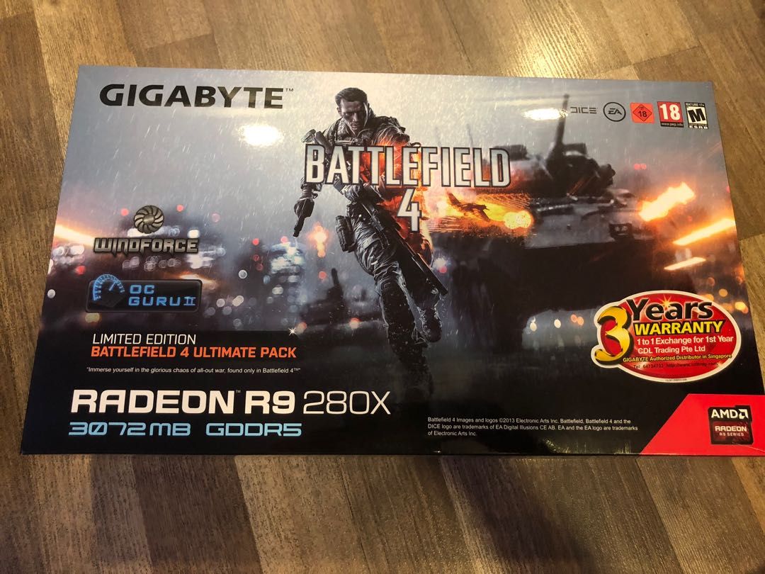 AMD Gigabyte Radeon R9 280X wind force Computers Tech Parts