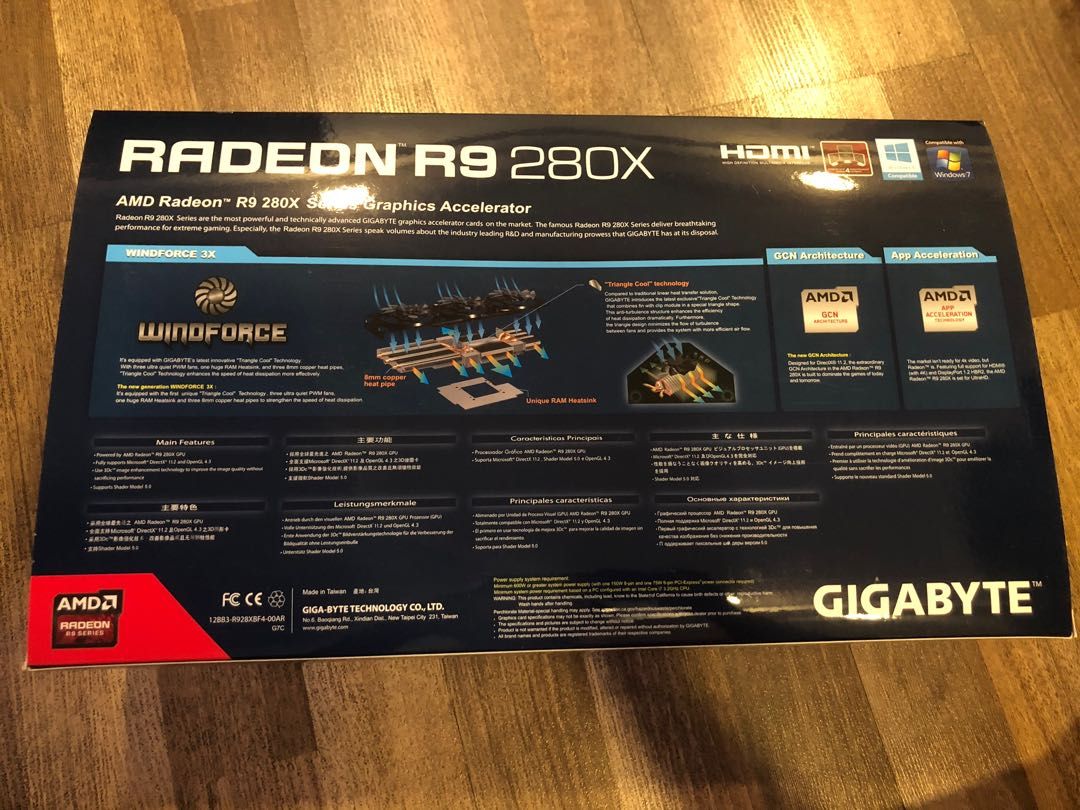 AMD Gigabyte Radeon R9 280X wind force Computers Tech Parts