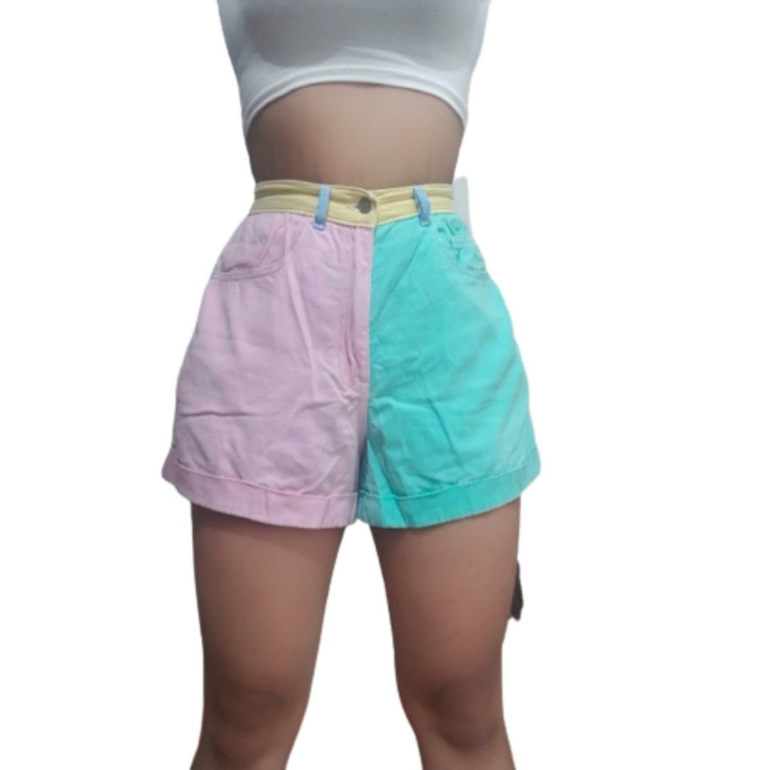 American apparel clearance color block shorts