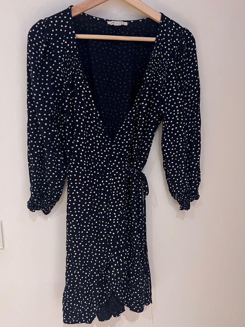 American eagle shop polka dot dress