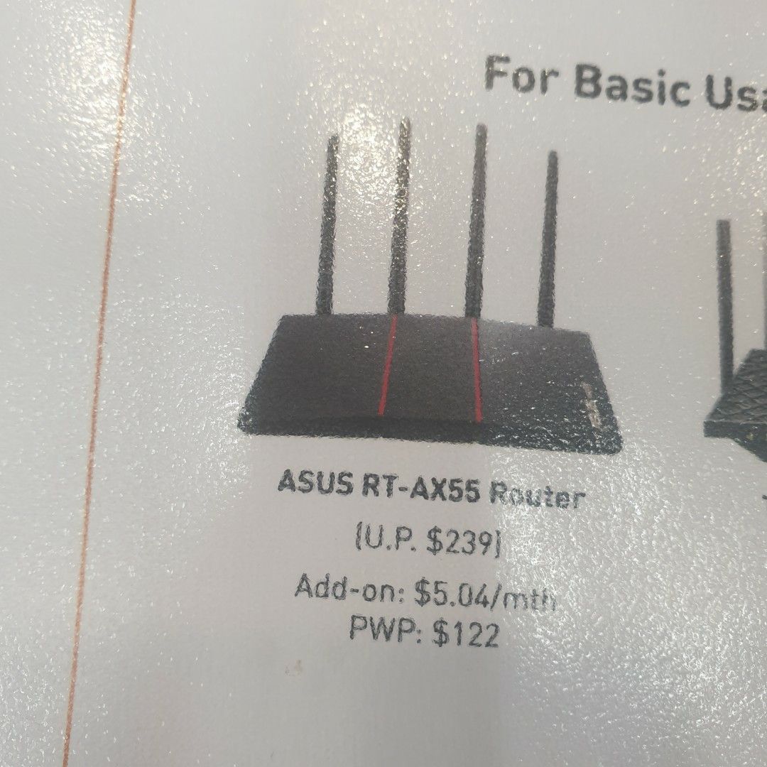 Asus RT-AX55 Router, Brand-new from M1 recontact., Computers & Tech ...