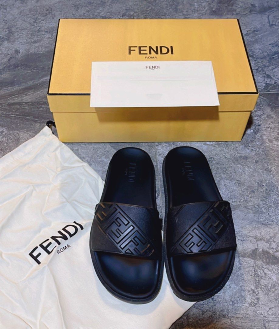 Mens on sale fendi slippers