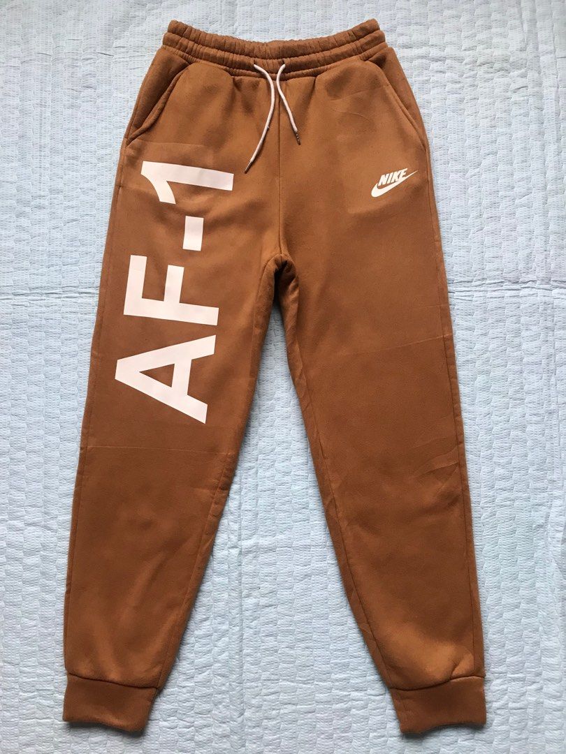 Authentic Nike Air Force 1 Jogger Pants, Men's Fashion, Bottoms, Joggers on  Carousell