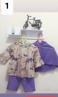 Baju Muslim anak perempuan setelan