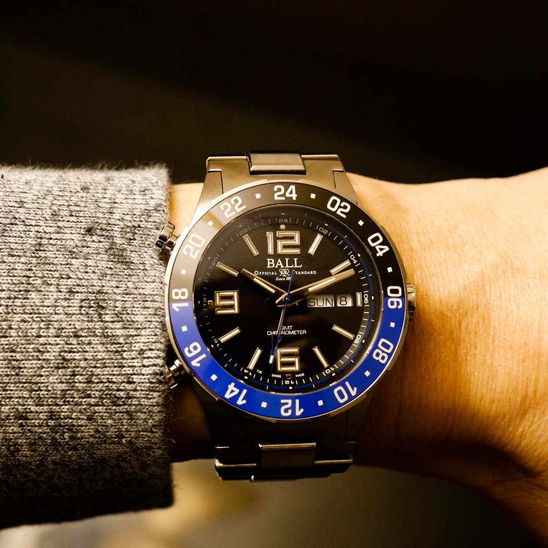 Ball Roadmaster Marine GMT Ceramic bezel Limited Edition Titanium