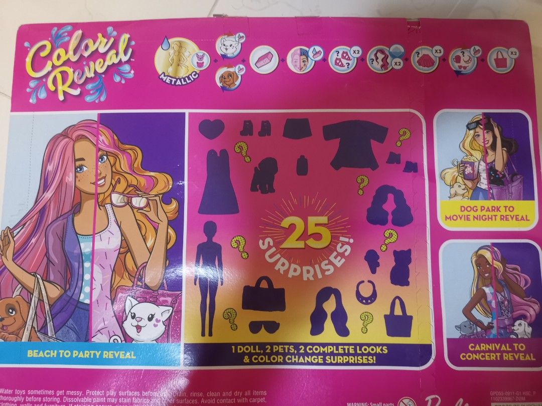 Barbie color reveal on sale beach to party
