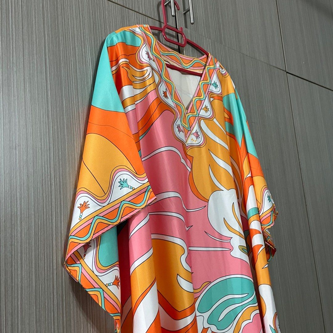 Beach Kaftan, Women's Fashion, Dresses & Sets, Dresses on Carousell