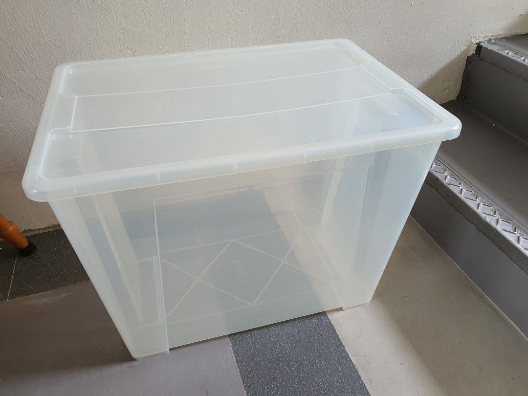 Big Ikea Transparent Box , SAMLA,Ikea Model 19720, Furniture & Home