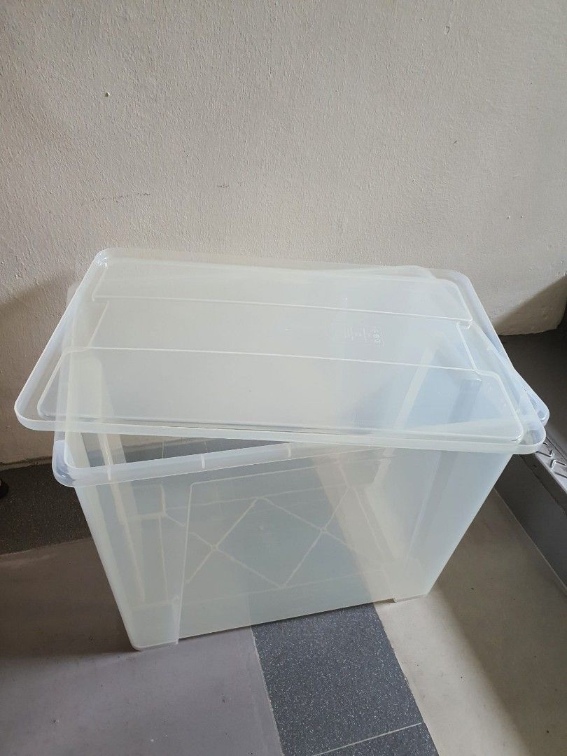 Big Ikea Transparent Box , SAMLA,Ikea Model 19720, Furniture & Home