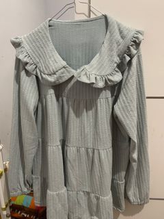 blouse blue no brand
