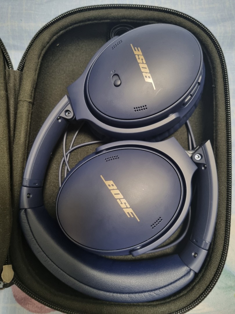 Bose QC45 Midnight blue headphones, Audio, Headphones & Headsets