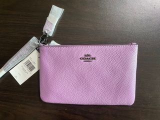 Brand New Coach Violet Orchid Small Wristlet Purse