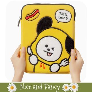 BT21 Chimmy Bite Boucle Tablet Pouch -10 inches