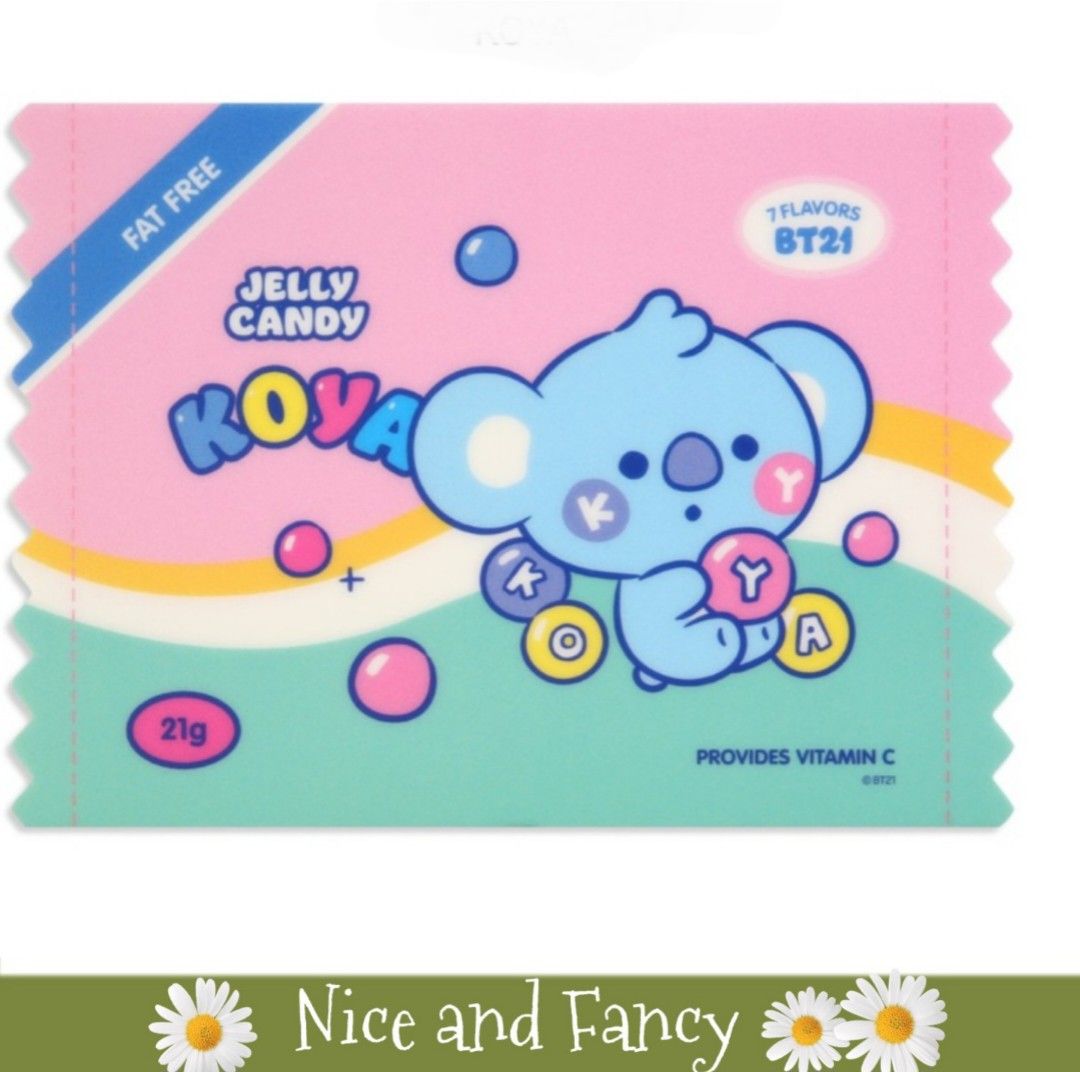 BT21 koya Jelly Candy Mouse Pad (Category: Mouse & Mousepads) located in Quezon City. Submitted by niceandfancy (Listing ID 1147640375, Image 1). Description: - Size : 242 x 176mm - Material : PVC.