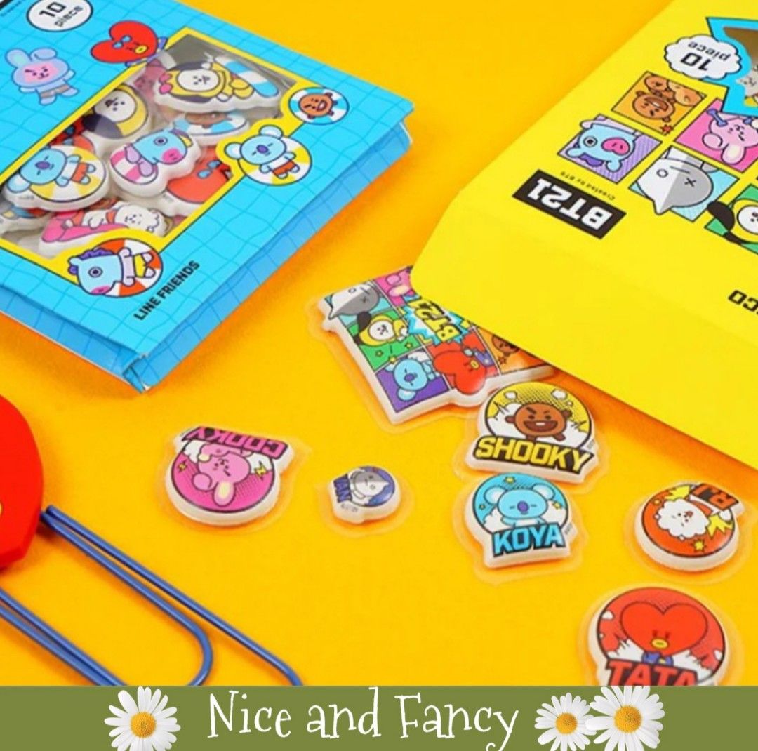 BT21 Soft Deco Stickers Comic Pop