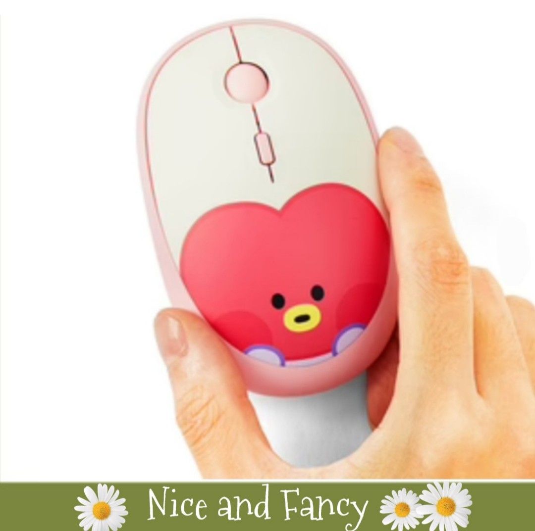 BT21 Tata Minini Multi-Pairing Wireless Mouse (Category: Mouse & Mousepads) located in Quezon City. Submitted by niceandfancy (Listing ID 1204958209, Image 1). Description: Product Size : 6.6 x 3.4 x 10.5 cm Product Weight : 450g Material : ABS.
