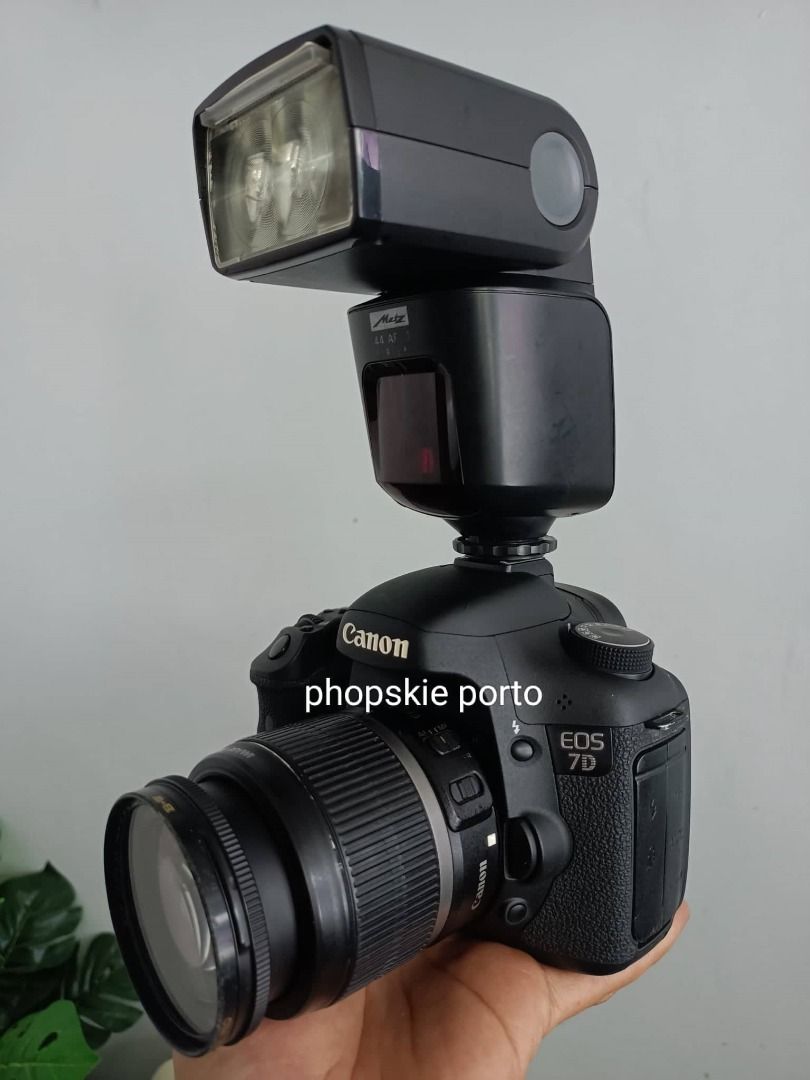 Canon Semi Pro DSLR 7D body optional kit lens and flash, Photography