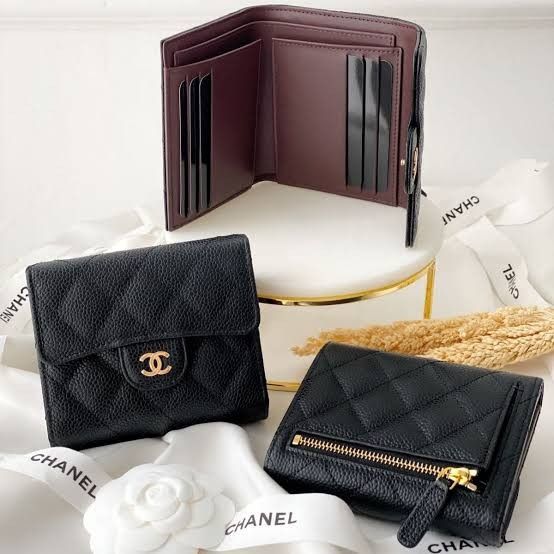 Guaranteed Authentic Chanel CC Quilted Compact Flap Trifold Wallet Fuc   vetobencom