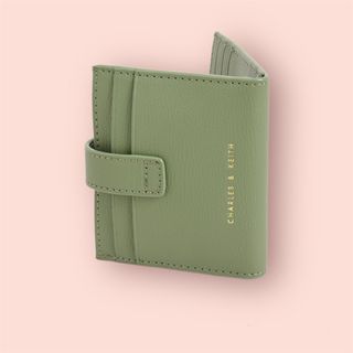 Charles and Keith Snap Button Card Holder - Color: Ivory or Green