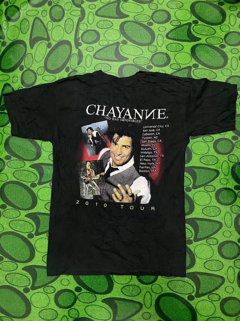 CHAYANNE TOUR TSHIRT, Men's Fashion, Activewear on Carousell