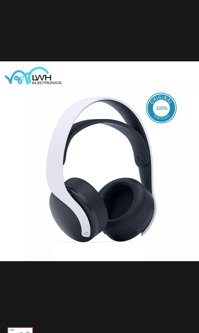 Sony PS5 PULSE 3D Wireless Headset ...at 43% off! (Category: Headphones & Headsets) located in Quezon City. Submitted by romex_digital (Listing ID 1210612829, Image 1). Description: DualSense wireless controller PULSE 3D wireless headset Media remote HD camera Buy now PULSE 3D™ Wireless Headset Experience outstanding gaming audio with the PULSE 3D wireless headset - fully compatible with PS4 and PS5™. How Games Were Made to Sound™ Enjoy a seamles