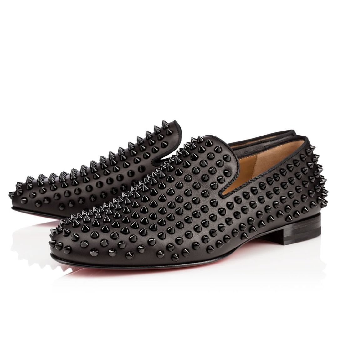 Christian Louboutin Rollerboy Spikes in Black