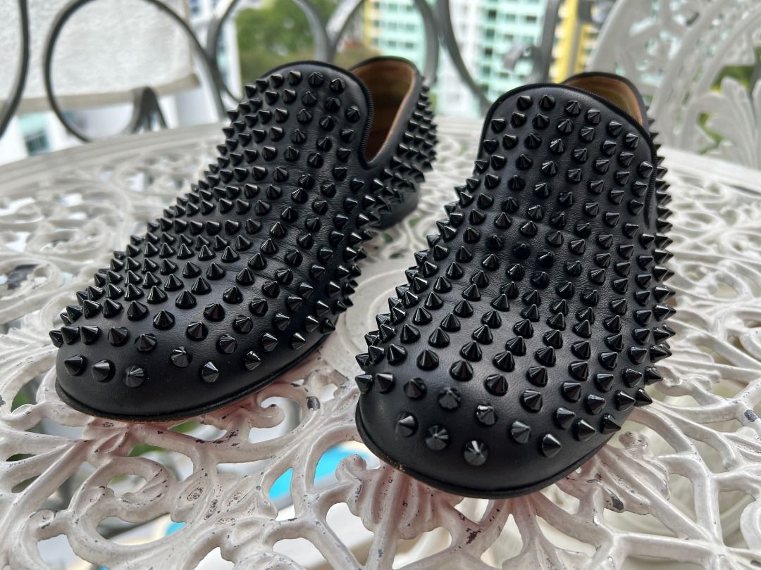Christian louboutin rollerboy outlet spikes mens black