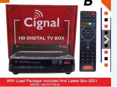 Cignal Prepaid HD Box with 1 month FREE 1000 load (Needs Satellite Dish)