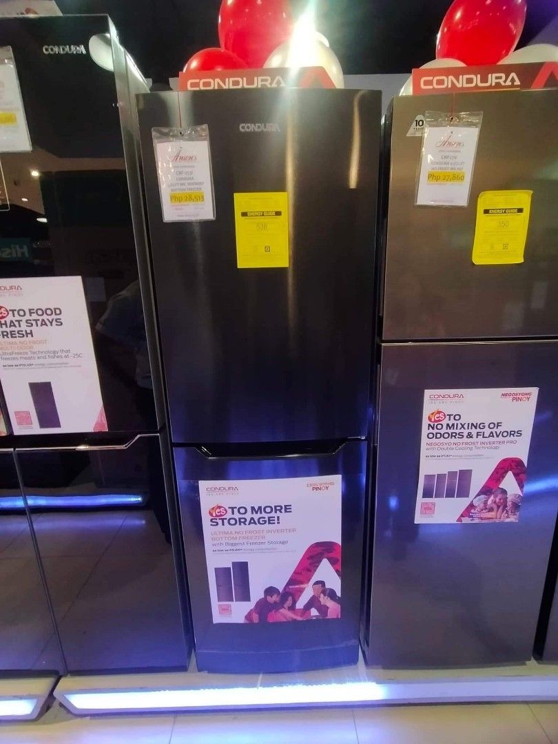 CONDURA BOTTOM FREEZER INVERTER REFRIGERATOR, TV & Home Appliances