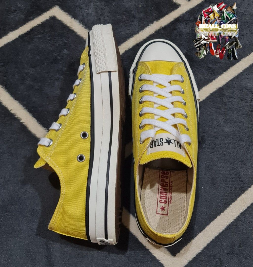 Converse made in japan yellow hotsell