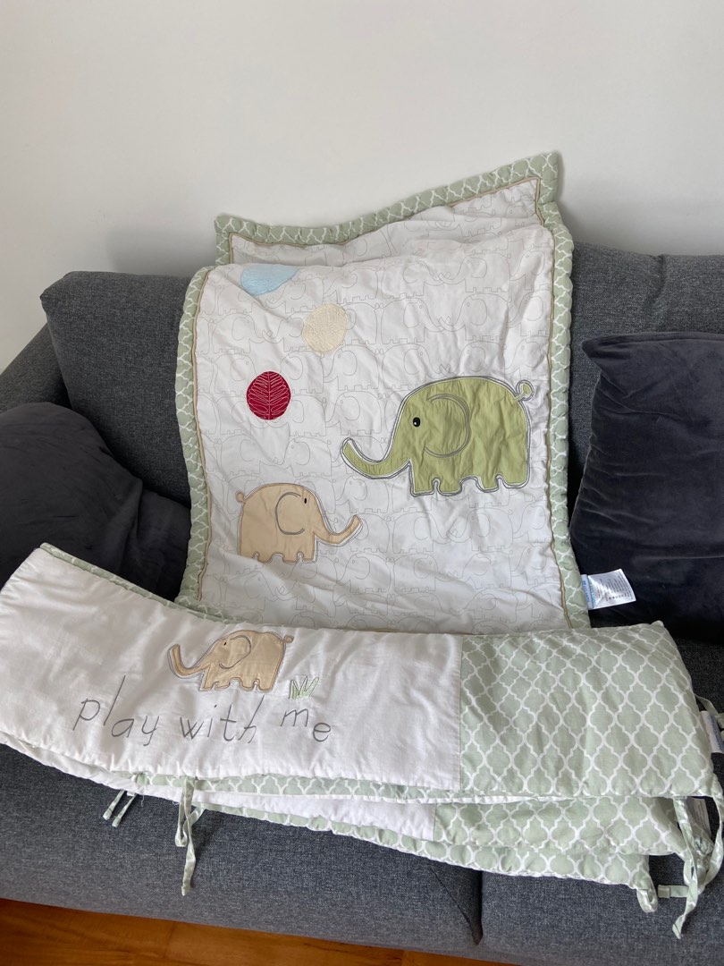 Cot bumpers & Matching Quilt, Babies & Kids, Baby Nursery & Kids Furniture, Cots & Cribs on