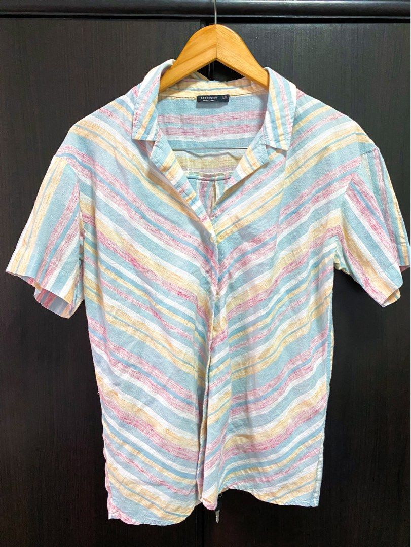 Cotton On Resort Blouse (Category: Blouses) located in Manila. Submitted by amiax (Listing ID 1210717403, Image 1). Description: Cotton On Resort Blouse Size small (oversized) can fit medium Used twice only Bought for 800 Pesos before Very nice!.