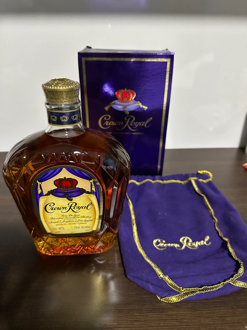 Crown Royal Deluxe Whisky, Food & Drinks, Alcoholic Beverages on Carousell