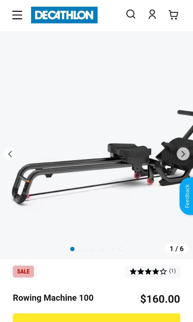 Decathlon Rowing Machine 100 DOMYOS, Sports Equipment, Exercise