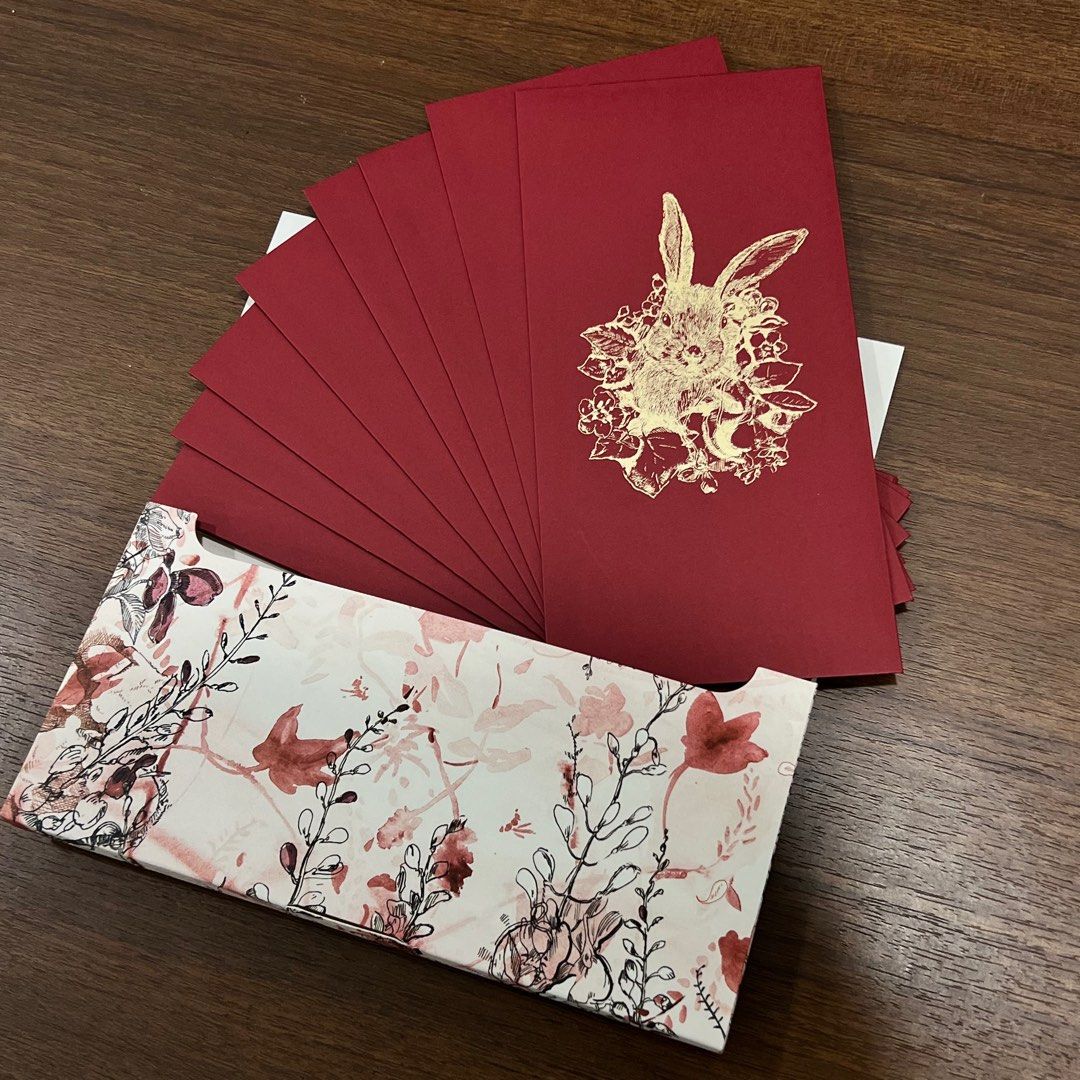 Dior Rabbit Pattern Dior Red Packets (YEAR OF THE RABBIT), Hobbies & Toys, Stationery ...