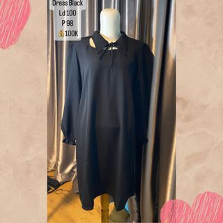 Dress Black / Bahan Premium / Ld 100