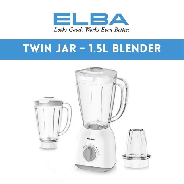 ELBA Blender Twin Jug, TV & Home Appliances, Kitchen Appliances