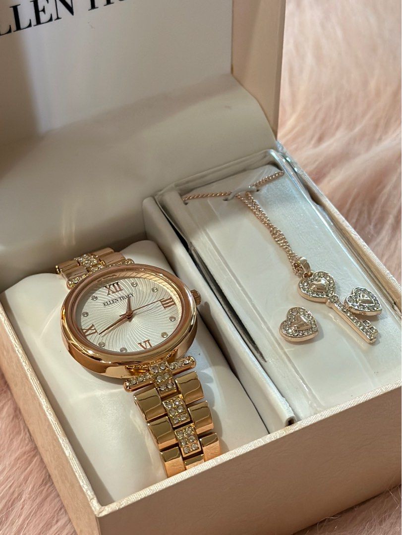 Ellen Tracy Watch Set in Rose Gold Women s Fashion Watches