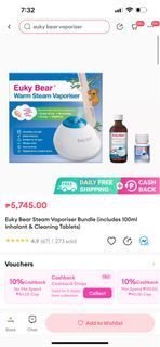 Euky Bear Warm Steam Vaporizer only Never Used