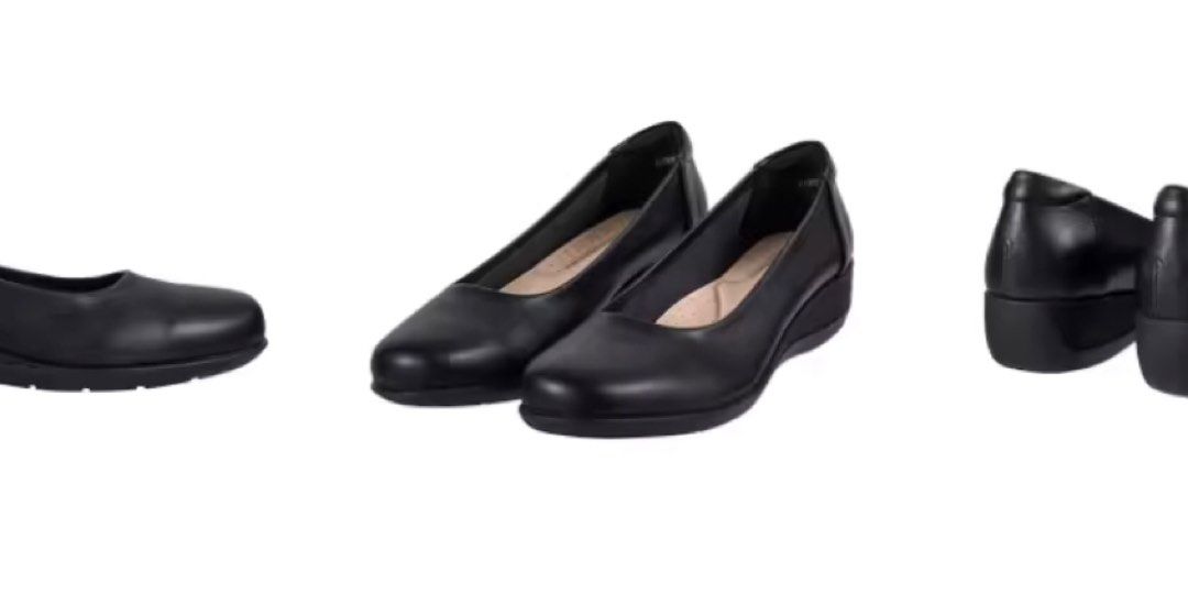low wedge work shoes