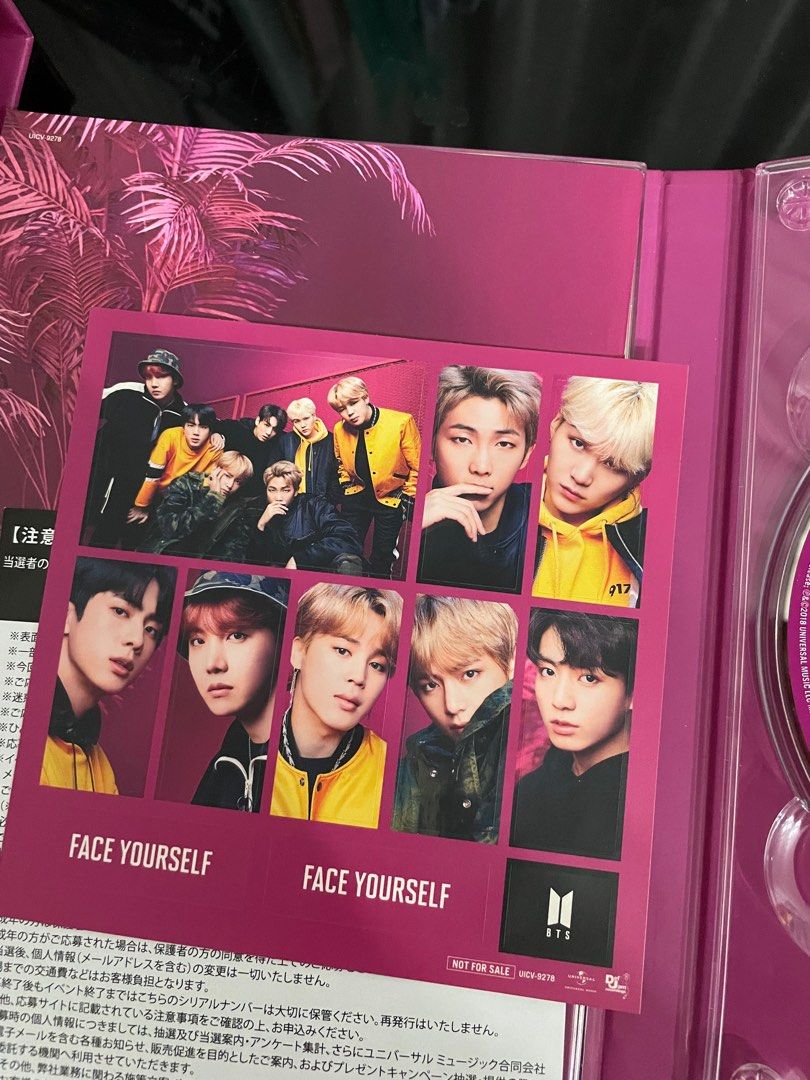 Face yourself BTS album with CD and DVD, 興趣及遊戲, 收藏品及