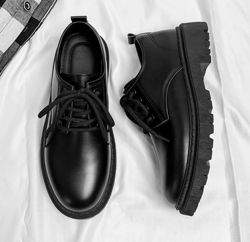 FASHION LEATHER SHOES FOR MEN (BLACK SHOES), Men's Fashion, Footwear,  Casual Shoes on Carousell