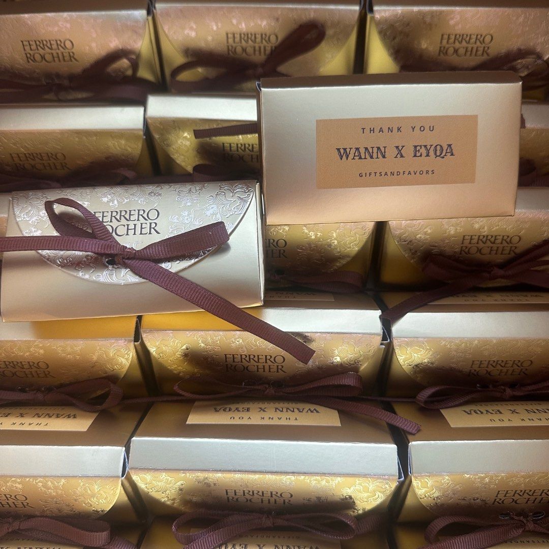 Ferrero Rocher 2pc Chocolate Wedding Favor Berkat Kahwin Corporate Gift