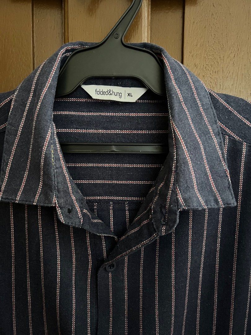 Folded&Hung short-sleeves polo for men (Category: Tshirts & Polo Shirts ) located in Mexico. Submitted by saverspace (Listing ID 1210650327, Image 3). Description: Brand: Folded&Hung Color: Navy blue stripes Size: XL RFS: Decluttering .