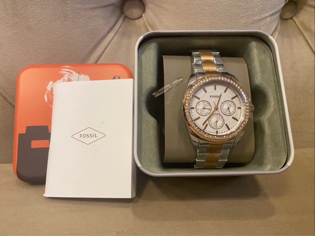 Janice multifunction tan leather watch best sale