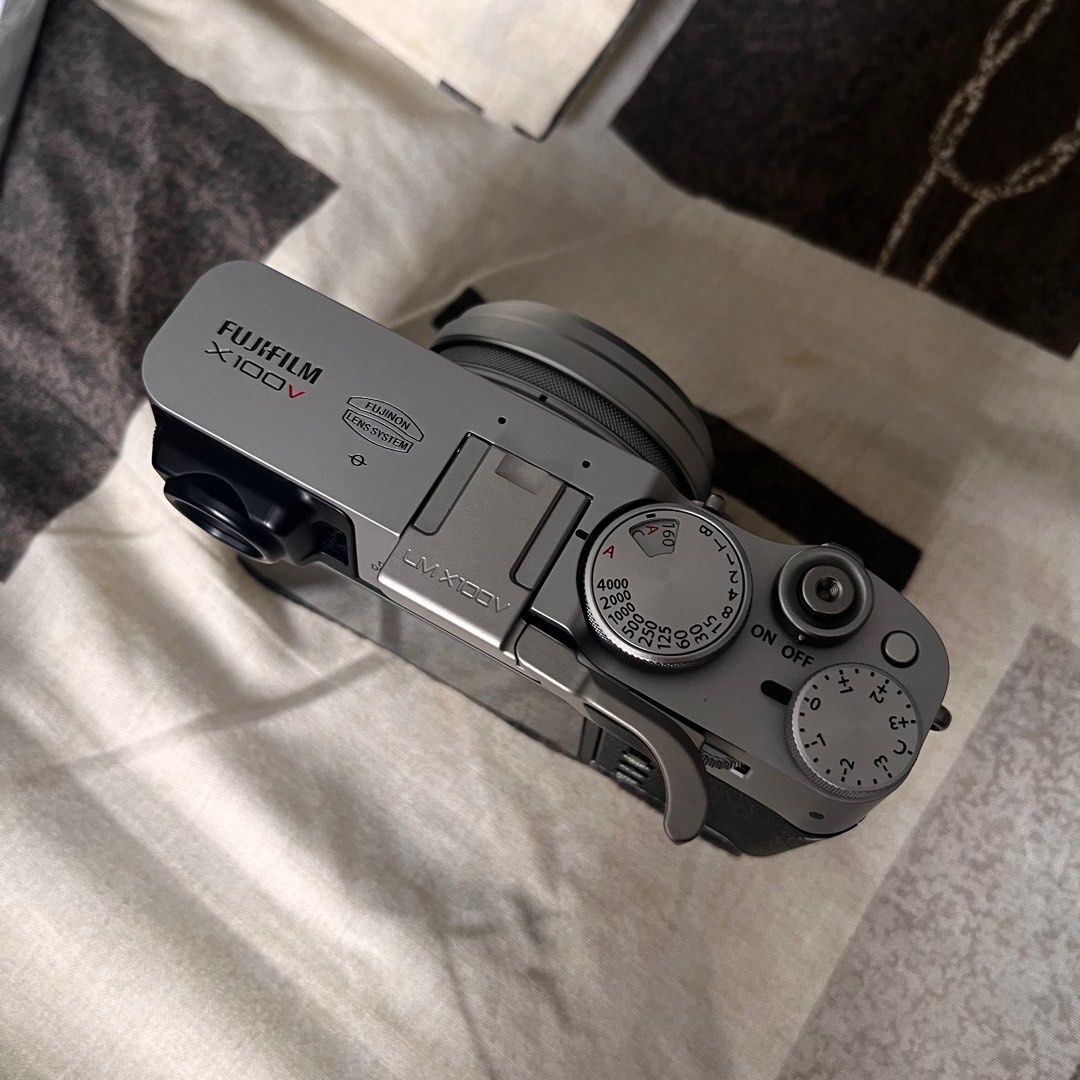 Fujifilm X100V with Lensmate thumbrest, Photography, Cameras on Carousell
