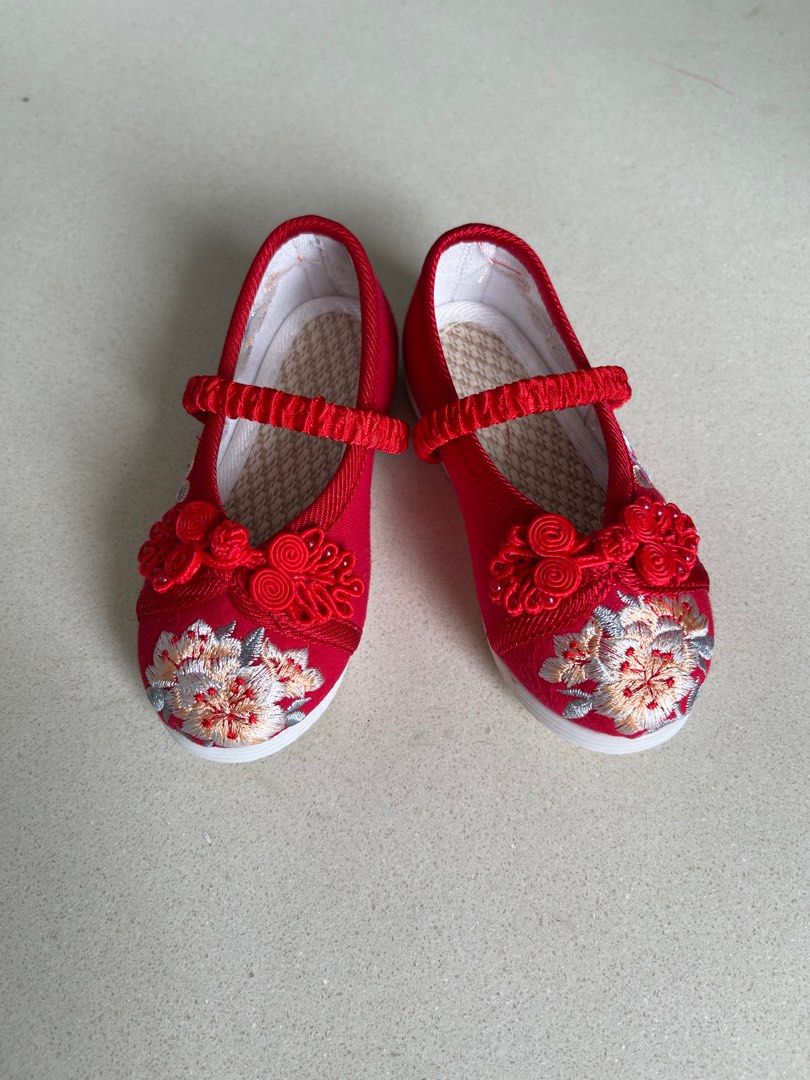Girl Red Shoes for CNY